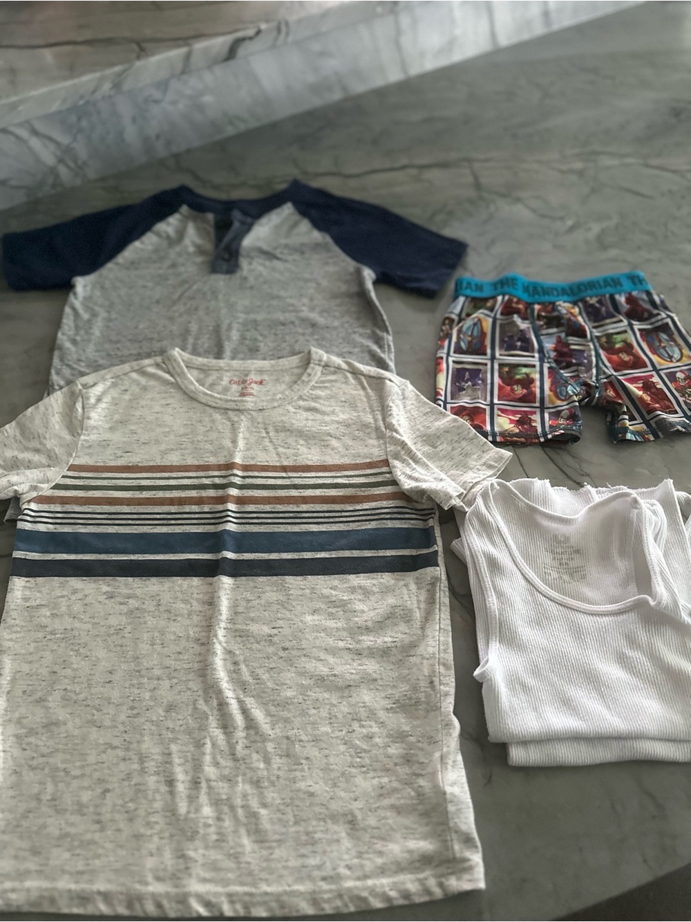 Lot of 5 - Boys Tees, undershirts